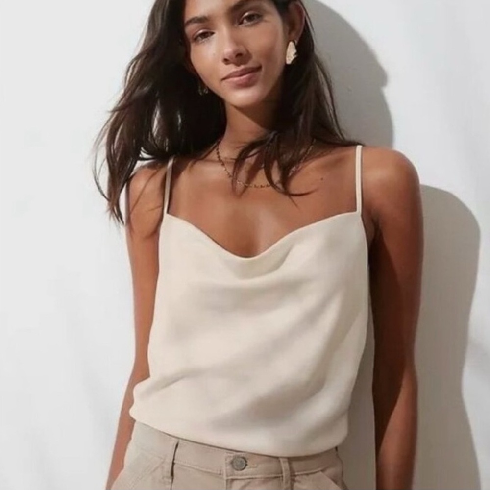 Banana Republic Cream Cowl Neck Camisole Top